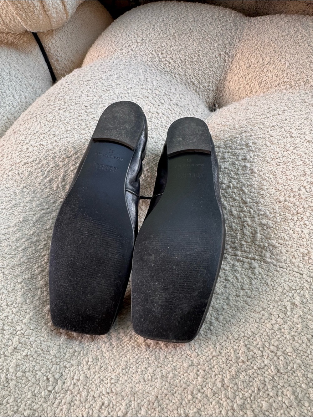 Alohas Black Lace-Up Ballet Flats - Picture 3 of 6